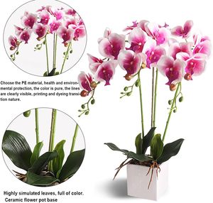 Flores Artificiales de Vietnam, Orquídeas Artificiales para Decoración del Hogar, Centros de Mesa de Oficina, Centros de Mesa, Interiores, 2000 - Product Image 5