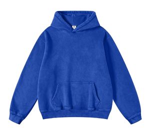 Sudadera con capucha de gran tamaño personalizada, jersey liso en blanco de lana y poliéster mezclado de algodón pesado, Sudadera con capucha ajustada para invierno - Product Image 1