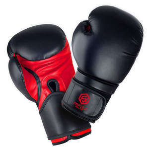 Gants de boxe d'entraînement en cuir véritable - Logo personnalisé, respirants, légers, écologiques, évacuation de l'humidité, fermeture à boucle et crochet, haute qualité - Product Image 1
