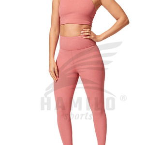 Legging de fitness taille haute personnalisé pour femmes pantalon de yoga respirant avec fermeture à la taille élastique - Product Image 5