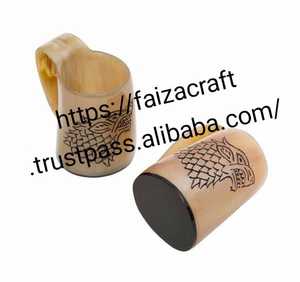 แก้วดื่มรูปเขาควายเขาแก้วทังการ์ดตกแต่งเทศกาลของขวัญเจ้าบ่าว250 300มล. cutomaize ขนาดและ enreving - Product Image 3