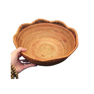 Panier de rangement de fruits alimentaires de conception classique panier de forme rectangulaire en rotin de bambou fait à la main pour la décoration intérieure - Product Image 6