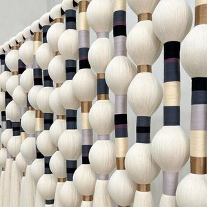 Tapiz de Fibra Moderno Saturno, Decoración Boho para Pared, Tapiz Asimétrico de Cuerda, Arte de Pared Japandi, Tapiz de Macramé de Saturno - Product Image 3