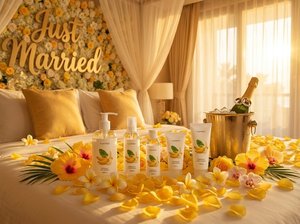 Gel intime comestible aromatisé à la banane tropicale, à base d'eau, formule alimentaire sûre, purement naturel, à base de plantes, écologique, flacon pulvérisateur - Product Image 3