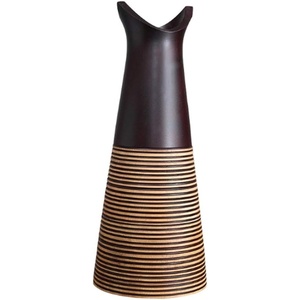 Luxueux vase à fleurs en métal doré mat finition enduite de poudre décor à la maison pour de superbes arrangements floraux - Product Image 3