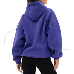 Nouveaux sweats à capuche pour femmes d'hiver, couleur unie, pull à capuche avec logo sur le devant, 100% coton polaire, qualité supérieure, prix avantageux - Product Image 4