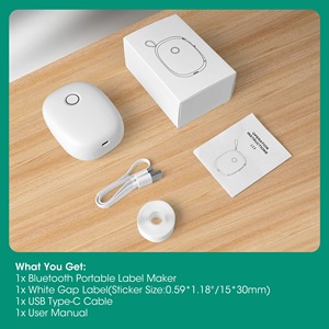 เครื่องพิมพ์ฉลากความร้อนแบบพกพา ชาร์จไฟได้ ออกแบบกันน้ำ พร้อมโลโก้สั่งทำ - Product Image 3