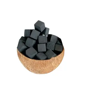Factory Made Coconut Shell Charcoal Briquettes for BBQ - Excellent Quality for Global Market.