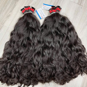 Extensión de cabello a granel de color negro crudo cabello ondulado natural de alta calidad listo para enviar precio al por mayor disponible cabello vietnamita - Product Image 4