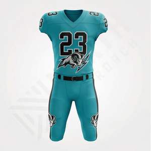 Maillot de football américain pour adulte, conception personnalisée OEM, respirant, vêtements d'entraînement, manches longues, vêtements d'équipe performants, taille plus, 100% - Product Image 1