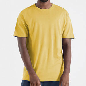 เสื้อยืดผู้ชายโพลีเอสเตอร์รุ่น280GSM พร้อมริงเกอร์ทรงพอดีตัวปกติทำจากผ้าฝ้าย100% ริงเกอร์ - Product Image 1