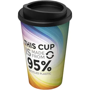 Gobelet thermique durable Brite-American en plastique recyclé, gadgets pour boissons - Product Image 1