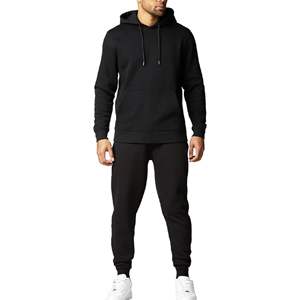 Ropa deportiva informal de algodón para hombre, chándal tejido transpirable para correr, chándales deportivos de invierno, conjunto de prendas de vestir exteriores, ropa de Fitness - Product Image 1