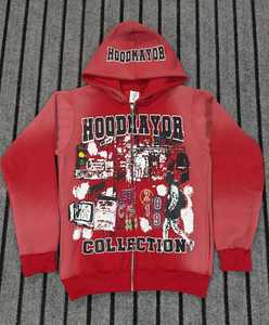 เสื้อฮู้ดลาย100% ผู้ชาย, ผ้าฝ้ายสีทึบระบายอากาศได้ดีสวมใส่ได้พอดีตัว - Product Image 6