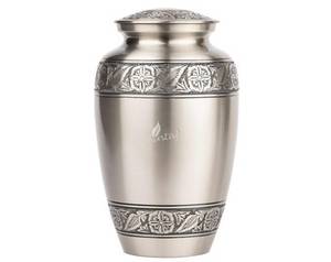 European Style Handcrafted Brass Cremation Urn Durable Customizable Memorial Stainless Steel Aluminum Honoring <b>Your</b> <b>Loved</b> One - Product Image 3