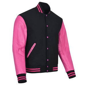 Vêtements classiques Varsity Vestes Respirant Col Ras Du Cou Impression De Logo Personnalisé Manches Longues Collège Baseball Veste Pour Hommes - Product Image 3