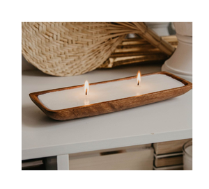 Bol de bougie de pâte en bois taille personnalisée pour décoration de bougie de soja plat de mariage de table 100 pièces bol de bougie - Product Image 1