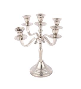 Bougeoir à 5 bras Vaisselle en fonte d'aluminium Bougeoirs et candélabres Anniversaire Fêtes d'anniversaire Objet décoratif Exportation - Product Image 1