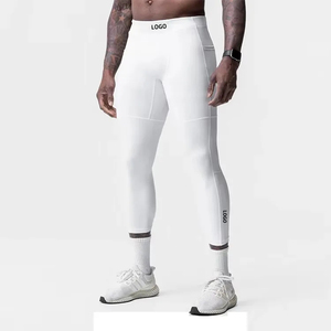 Legging de compression BJJ unisexe entièrement sublimé avec logo frontal, respirant et à séchage rapide pour l'entraînement aux arts martiaux et au grappling - Product Image 1