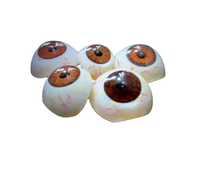 DIWALI VENTE READY STOCK VINTAGE BROWN PROTHÉTIQUE YEUX ~ ANTIQUE ARTIFICIEL YEUX ENSEMBLE DE 5 PCS .. - Product Image 2