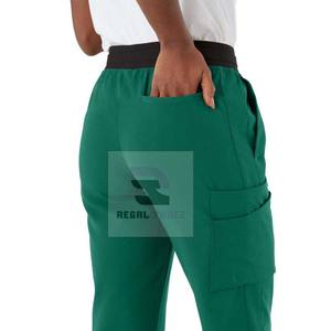 Pantalones de Trabajo Médicos Unisex Cómodos y Elásticos de Algodón y Poliéster - Product Image 4