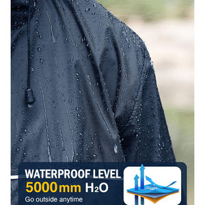 Chaqueta cortavientos informal para exteriores personalizada de alta calidad para hombre, transpirable e impermeable con técnicas de teñido liso - Product Image 6