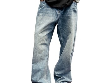 Pantalones vaqueros de talla grande transpirables de alta calidad para hombre, cómodos y duraderos, antiarrugas, estilo recto, superventas - Product Image 6