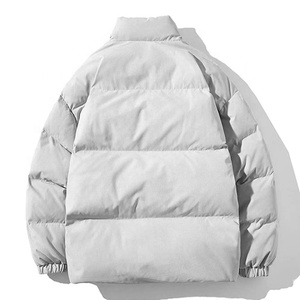 Chaquetas acolchadas informales Unisex de alta calidad, diseño personalizado, pana acolchada con burbujas sueltas, chaqueta impermeable con cremallera de talla grande para invierno - Product Image 4
