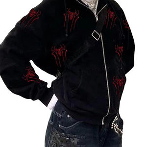 Fabricante personalizado hombres Boxy ácido lavado Rhinestone Puff estampado peso pesado francés Terry de gran tamaño polar Streetwear invierno ODM - Product Image 4