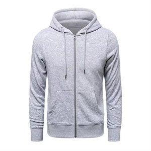 Sudadera con capucha con estampado personalizado de peso pesado GSM 360 para hombre, ropa de calle cómoda con cremallera de cara completa de alta calidad para invierno - Product Image 3