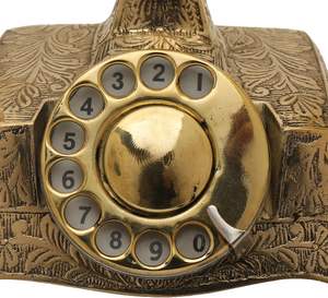 Fournisseur en gros Téléphone rotatif rétro à cadran rotatif à l'ancienne style vintage Fabricant de téléphone fonctionnel style antique - Product Image 3