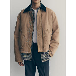 Fashion Non Hooded Man Jackets Casual <b>Canvas</b> Coat Outdoor Menswear Comfortable And Stylish - Product Image 2