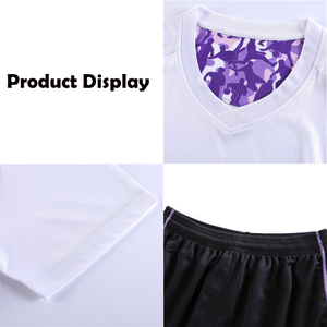 Conjunto de Uniforme de Fútbol Personalizado, Camiseta y Pantalones Cortos de Fútbol con Estampado Personalizado, Ropa Deportiva de Secado Rápido, Poliéster, Entrenamiento, Juego, Fábrica OEM ODM - Product Image 3