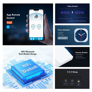 Interruptor de Pared Inteligente WiFi Táctil con Panel de Vidrio Templado para PC, 1/2/3/4 Botones, Control Remoto Smart Life, Compatible con <span class=keywords><strong>Alexa</strong></span> y Google Home - Product Image 6