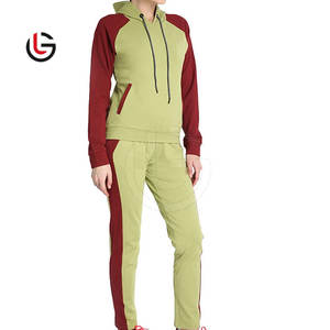 Chándales de mujer ligeros de calidad superior al por mayor de piel granate de color personalizado ropa para correr ropa chándales de mujer - Product Image 3