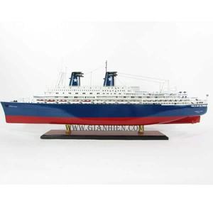 Gia Nhien Fabricant Conception personnalisée quantité minimale de commande bas Achille Lauro MODÈLE DE BATEAU EN BOIS-MODÈLE DE BATEAU EN BOIS DE HAUTE QUALITÉ Fait à la main - Product Image 1