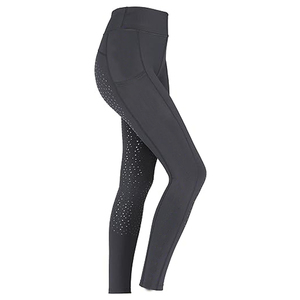 Leggings de Yoga de Cintura Alta, Largos, de Color Sólido, con Malla Transpirable, Spandex y Nailon, Diseño Sin Costuras con Bolsillos - Product Image 1