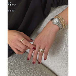 Anillo Solis Emerald Diamond con diseño acanalado - Product Image 6