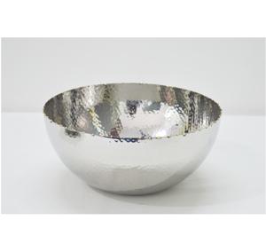 Bol à fruits martelé en aluminium gaufré brillant et poli Design unique Bol indien classique pour la maison Hôtel et restaurant Bol de service - Product Image 2