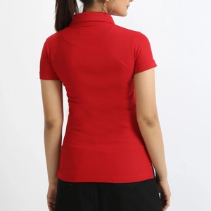 Chemise décontractée pour femme en polyester/coton, nouveau design tendance, manches courtes, respirante, col classique, légère, écologique - Product Image 2