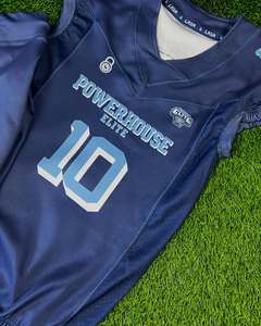 ชุดอเมริกันฟุตบอลชุดเดรสแขนสั้นระบายอากาศสีพื้น - Product Image 6