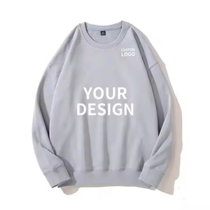 Sudadera de cuello redondo de talla grande de Color sólido Logotipo personalizable Estilo informal Patrón de personaje frontal de ganchillo Cuello alto Invierno - Product Image 5