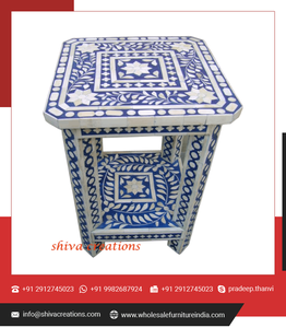 เฟอร์นิเจอร์ไม้อินเดียแบบเปิดประทุนแบบดั้งเดิมพร้อมสลักกระดูกสีชมพูสำหรับห้องนอนบ้านสำนักงานหรือตกแต่งบ้าน - Product Image 3