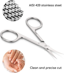 Tijeras de Manicura Nuevas de Acero Inoxidable con Punta de Flecha para Cutículas y Uñas, con Cuchillas Más Largas y Afiladas, Profesionales - Product Image 4