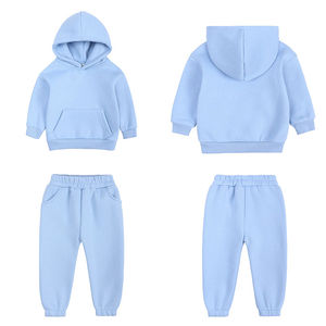 Top Ranking Niños Chándales Logotipo personalizado Otoño Invierno Niños Sudadera Traje 2 piezas Niños Chándal Ropa Conjunto con capucha - Product Image 6