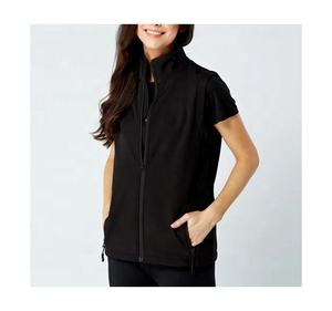 Pantalon d'équitation sans manches en polyester/nylon noir avec fermeture éclair intégrale et col montant - Product Image 2