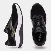 Chaussures de course JOMA Hispalis 2401 noires pour hommes - Baskets de sport décontractées en EVA, maille et caoutchouc, avec coussin d'air pour printemps, été et automne