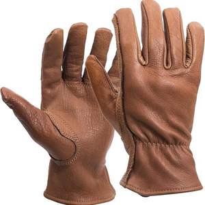 Venta al por mayor guantes de construcción para el trabajo guantes de trabajo de cuero de vaca para jardinería soldadura conductor patio trabajo pesado hombres mujeres - Product Image 1