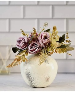 Florero de metal de pie de primera calidad con acabado de latón pulido, ideal para entradas y esquinas de la sala de estar - Product Image 5