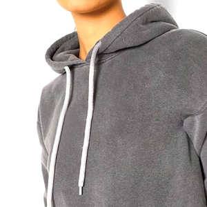 Sudadera de Invierno para Mujer de Alta Calidad, Tejido de Punto Estampado Lavado al Ácido, Anti-Pilling, Transpirable, con Logotipo Frontal y Bolsillos - Product Image 5